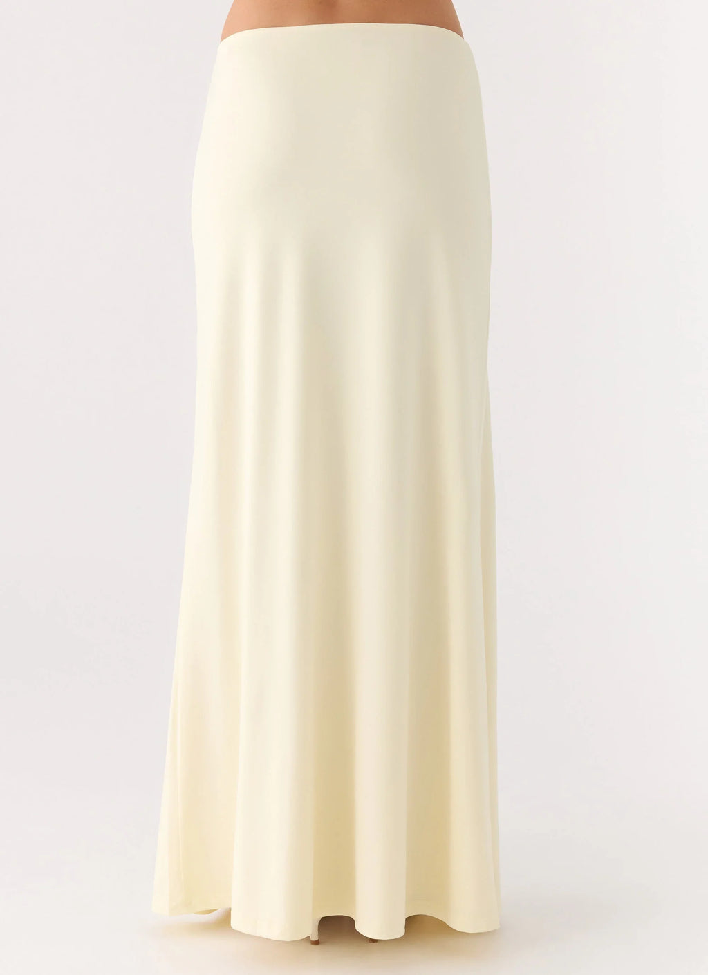 Like A Flower Maxi Skirt - Lemon Yellow