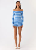 Lay Back Knit Shorts - Cerulean