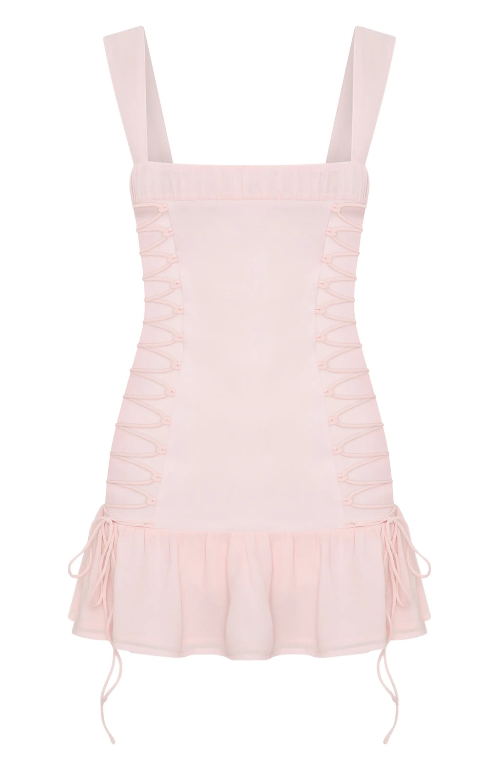 Rush In Mini Dress Baby Pink