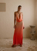 Feliciana Cowl Top - Sunset Ombre
