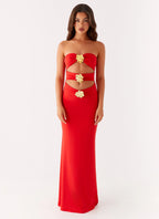 Raye Maxi Dress - Tangerine