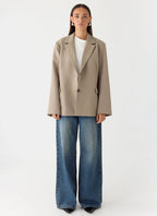 Sibel Blazer - Warm Grey