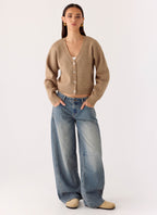 Waylon Low Rise Denim Jeans - Mid Wash Blue