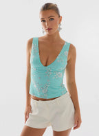 Leone Top - Aqua