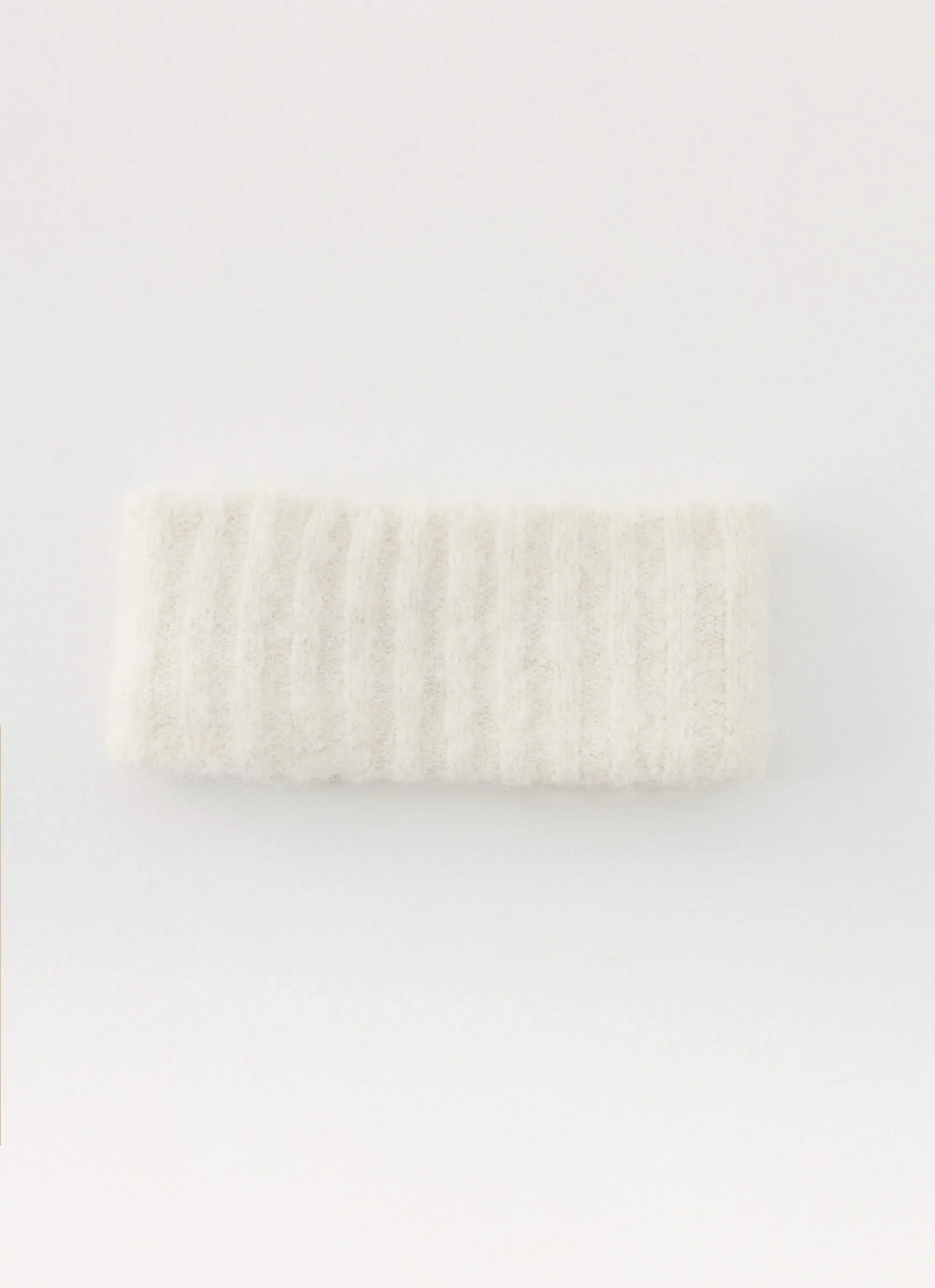 Snow Ball Knit headband - Cream