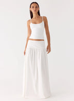 Jayne Maxi Skirt - White