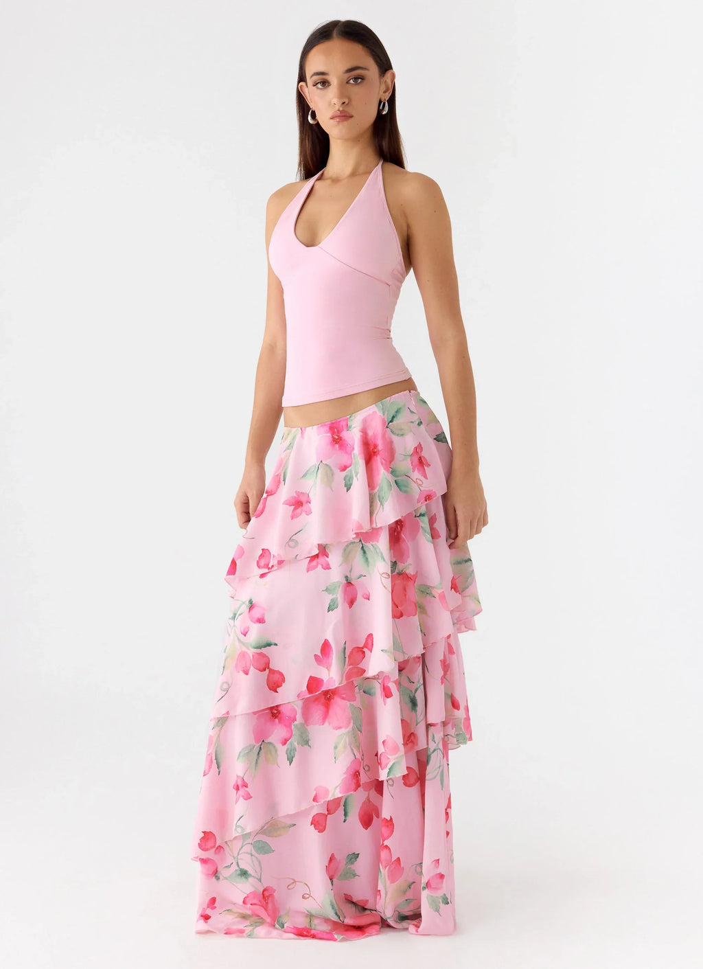 Melody Remedy Tiered Maxi Skirt - Petal Soleil