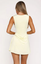 Guest Of Honour Mini Dress Lemon