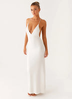 Yalina Knit Maxi Dress - Ivory