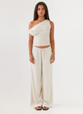 Set Sail Linen Pants - Oat