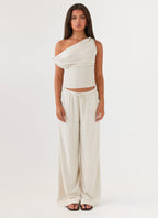 Set Sail Linen Pants - Oat