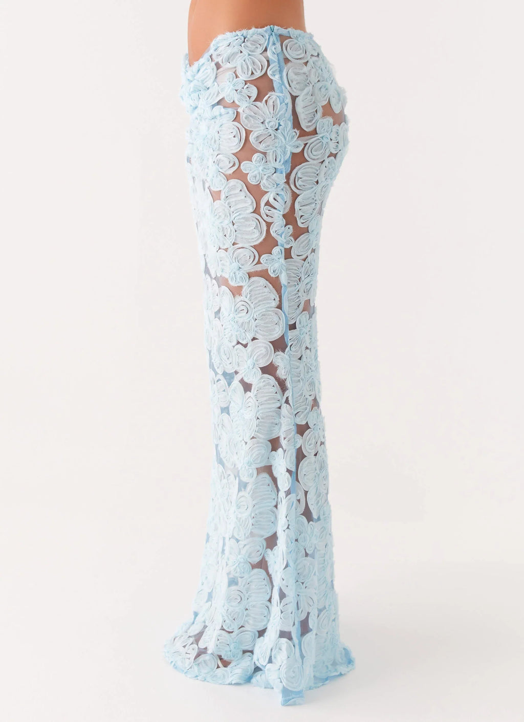 Fiorella Floret Maxi Skirt - Blue