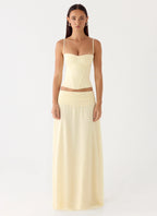 Tayana Corset Top - Yellow