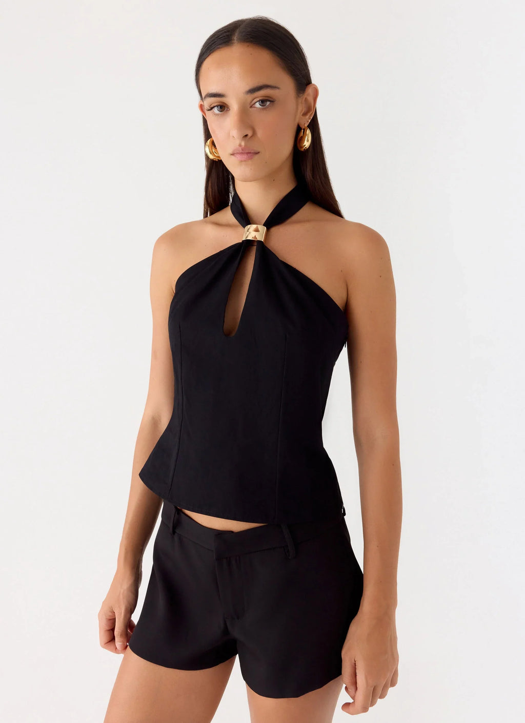 Odetta Halter Top - Black