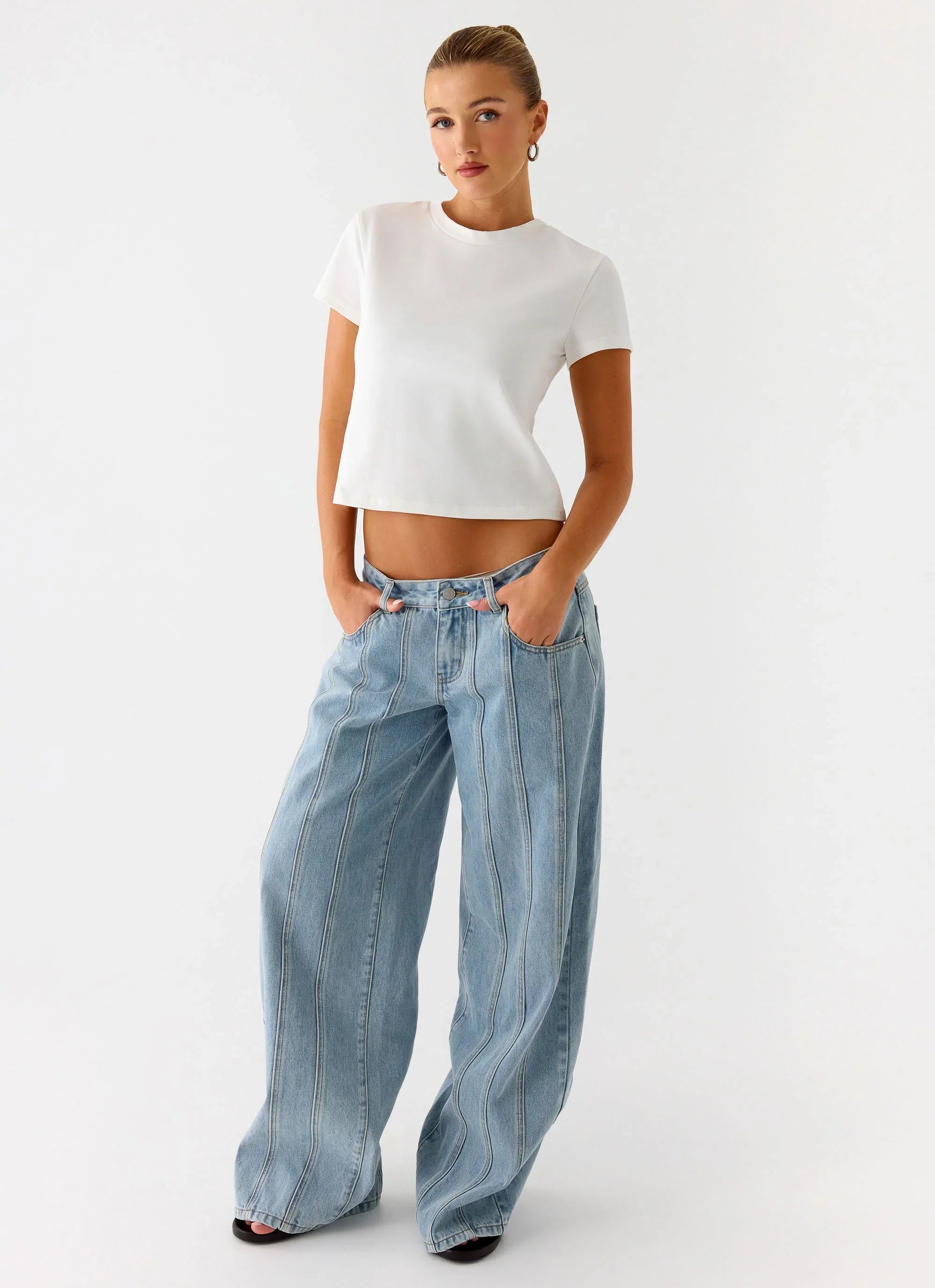 Lamont Baby Tee - White