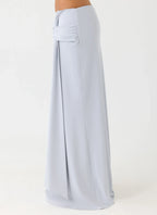 Romana Maxi Skirt - Misty Blue