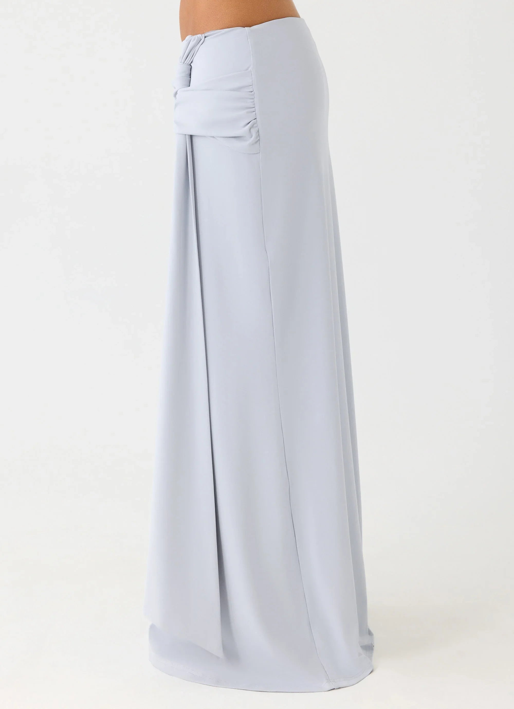 Romana Maxi Skirt - Misty Blue