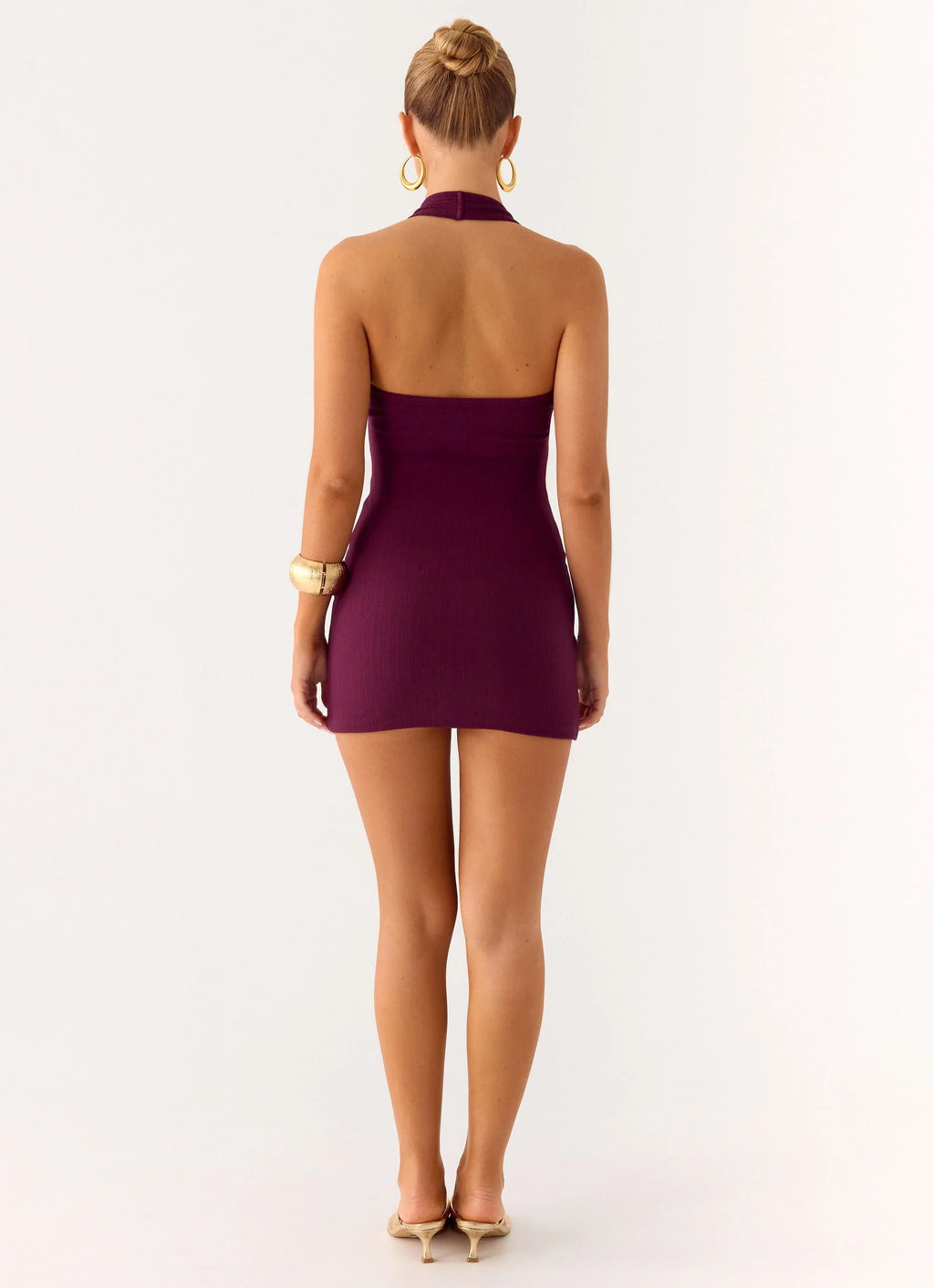 Vedetta Mini Dress - Plum