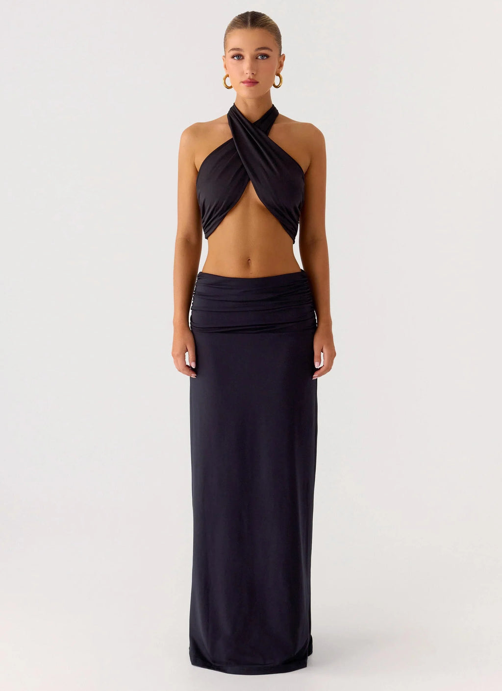 Coletta Wrap Top - Black