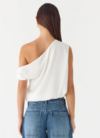 Stick Around Top - White