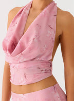 Soren Halter Top - Vintage Floral