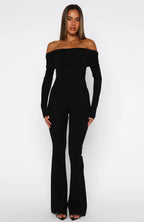 For The Girls Long Sleeve Jumpsuit Black