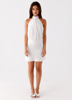 Camera Shy Mini Dress - Ivory