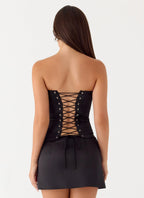 All My Ladies Low Rise Mini Skirt - Black