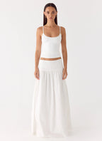 Jayne Maxi Skirt - White