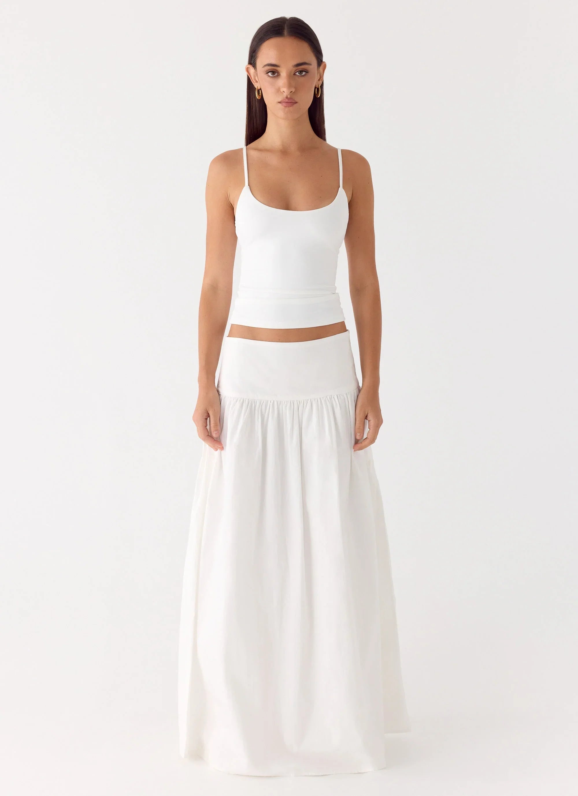 Jayne Maxi Skirt - White
