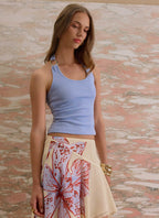 Nera Halter Top - periwinkle