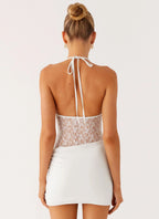 Enchant Lace Mini Dress - Ivory