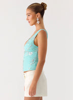 Leone Top - Aqua