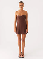 Ludo Mini Dress - Chocolate