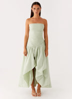 Misa Bubble Maxi Dress - Mint