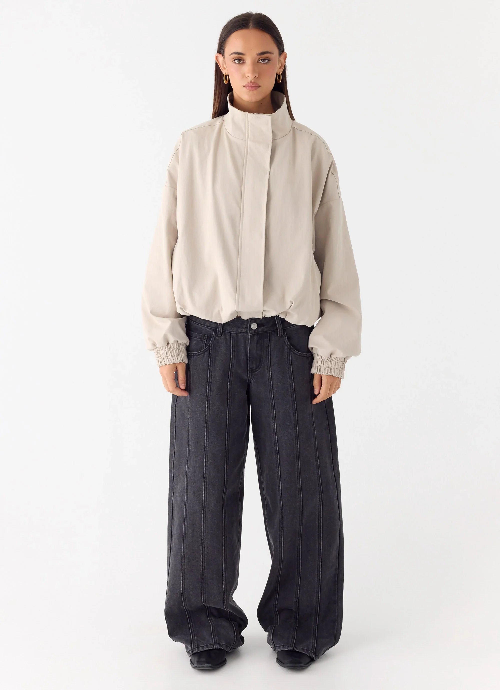 Luca Trench Jacket - Cool Tan