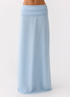 Natalya Maxi Skirt - Pale Blue