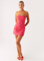 Hamilton Mini Dress - Pink Check