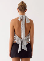 Willow Sequin Top - Silver