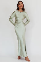 Loveland Cowl Back Midi Dress Sage