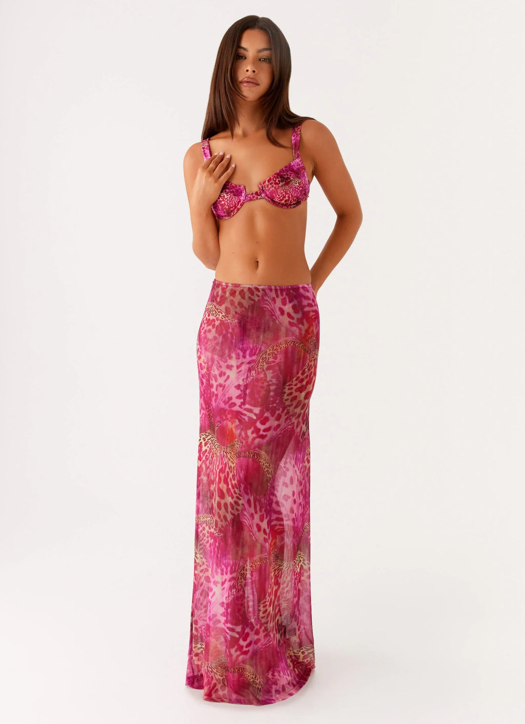 Camellia Maxi Skirt - Lavender Lagoon