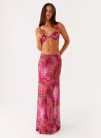 Camellia Maxi Skirt - Lavender Lagoon