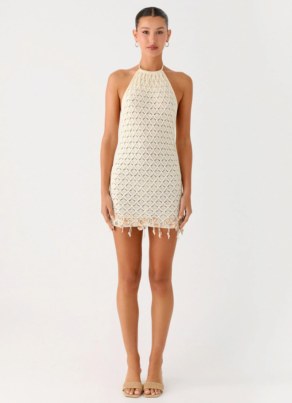 Shaeson Beaded Mini Dress - Ivory