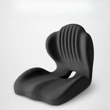 Ergonomic Memory Foam Seat Cushion with Lumbar & Back Support, Relieves Back Pain, Reduces Pressure