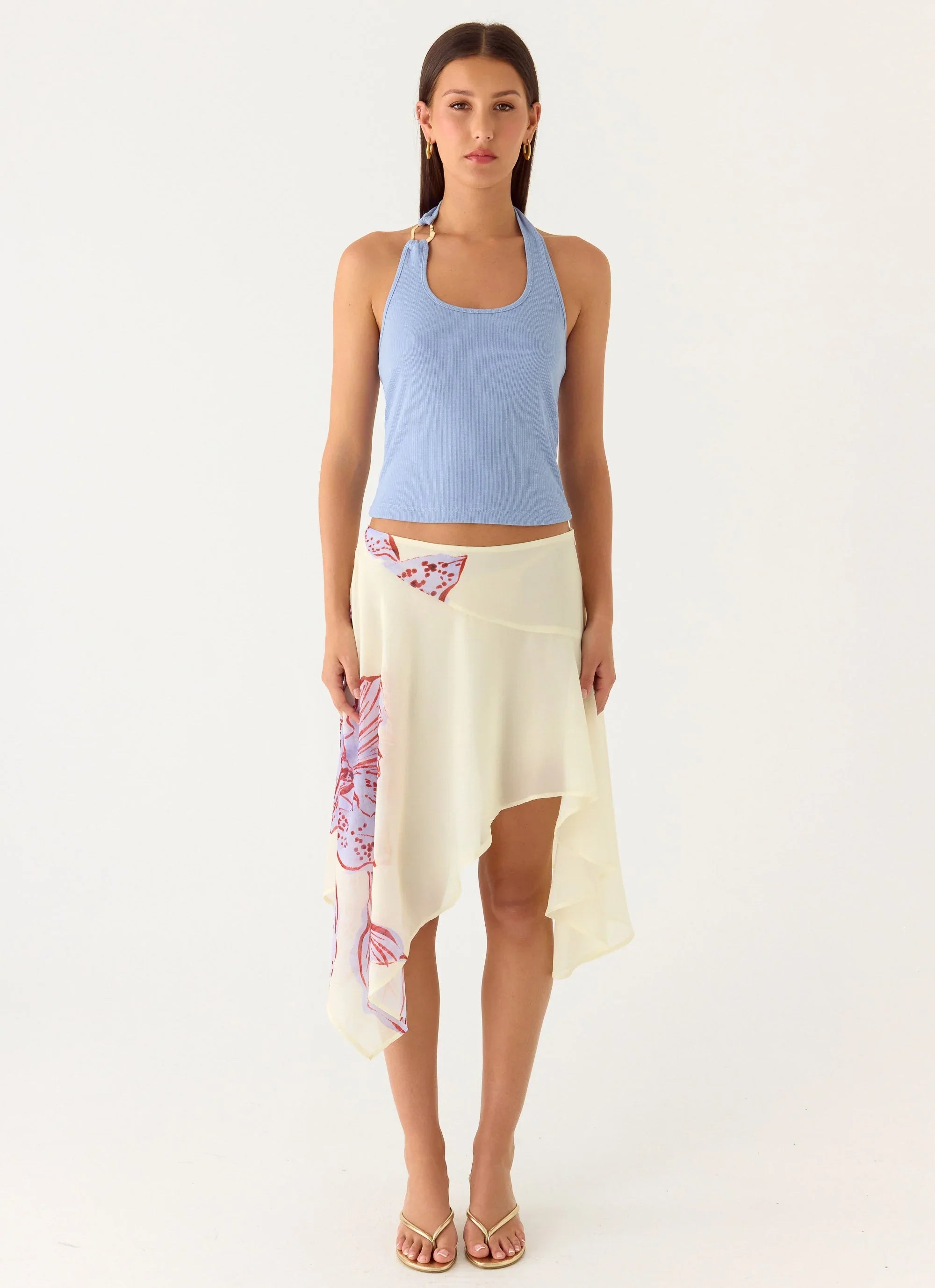 Nera Halter Top - periwinkle