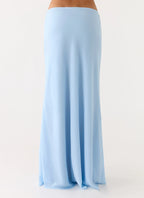Star Girl Chiffon Maxi Skirt - Blue