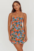 Chamberlain Scallop Trim Mini Dress Citrus Orange