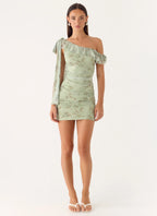 Hidden Gesture Mini Dress - Wispy Fern