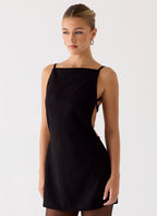 Play With Fire Mini Dress - Black