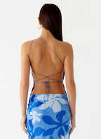 Briene Top - Sea Blue